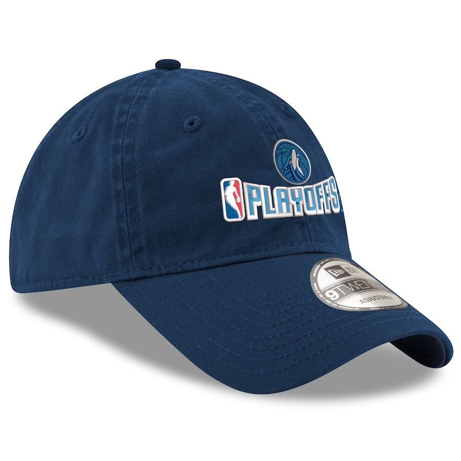 海外取寄 ニューエラ キャップ 9TWENTY ミネソタ ティンバーウルブズ 2025 NBA PLAYOFFS ADJUSTABLE CAP NAVY
