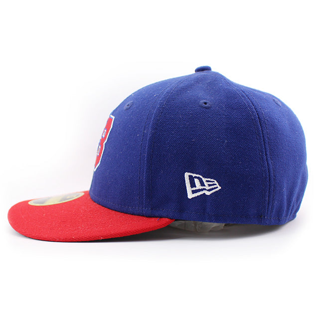 ニューエラ キャップ LP 59FIFTY バッファロー バイソンズ MiLB ON-FIELD AUTHENTIC GAME LOW CROUN FITTED CAP BLUE RED