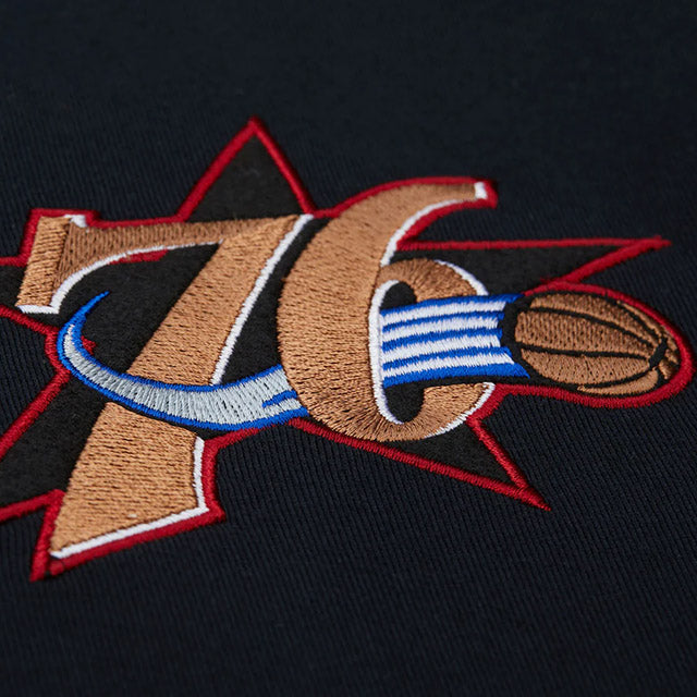 アレン アイバーソンモデル 海外取寄 ミッチェルアンドネス Tシャツ フィラデルフィア 76ers HARDWOOD CLASSICS NBA LEGENDS T-SHIRT BLACK