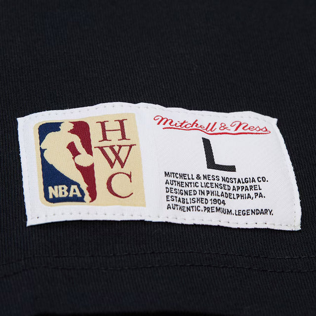 アレン アイバーソンモデル 海外取寄 ミッチェルアンドネス Tシャツ フィラデルフィア 76ers HARDWOOD CLASSICS NBA LEGENDS T-SHIRT BLACK