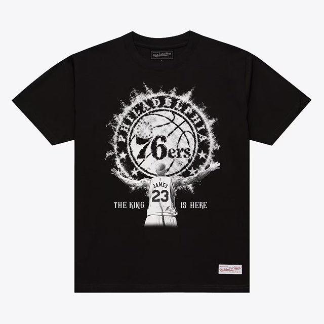 レブロン ジェームスモデル 海外取寄 ミッチェルアンドネス Tシャツ フィラデルフィア 76ers WITNESS T-SHIRT BLACK