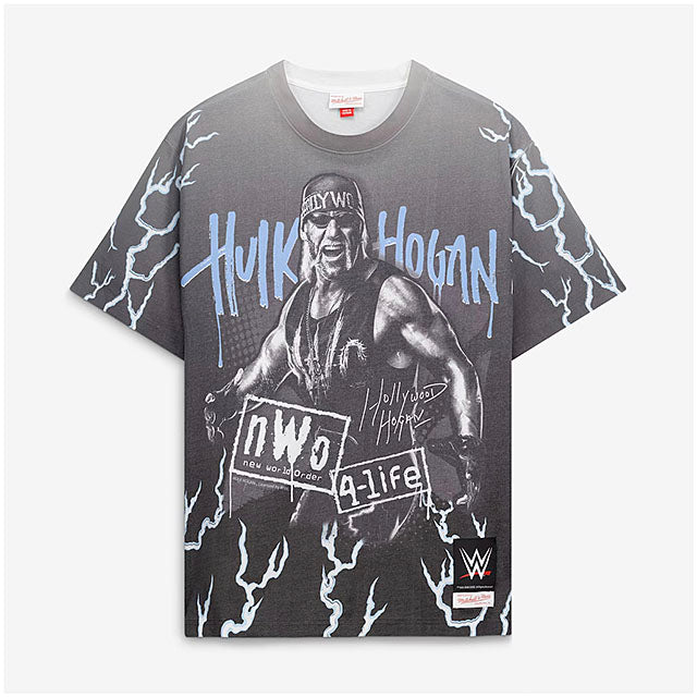 ハルク ホーガンモデル 海外取寄 ミッチェル&ネス WWE Tシャツ HOLLYWOOD HOGAN T-SHIRT GRAY