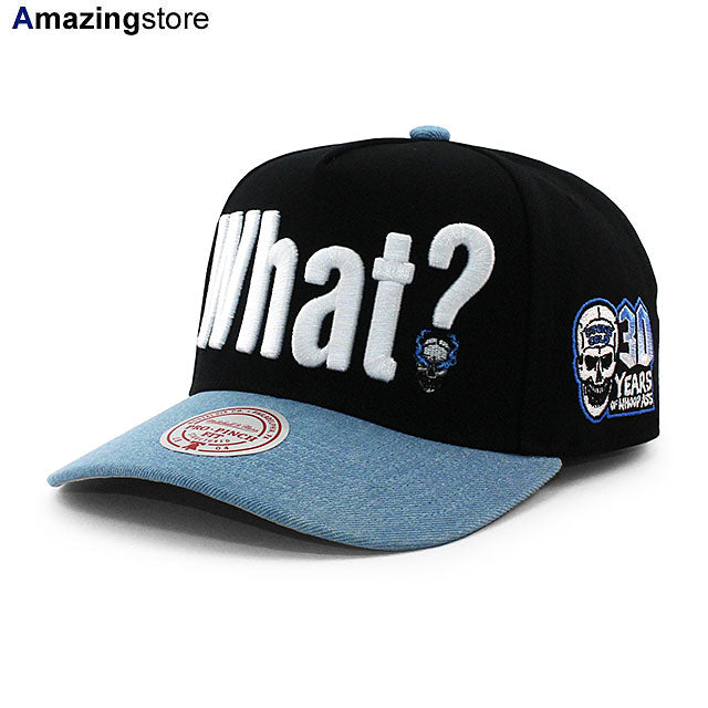 ストーン コールド スティーブ オースチン 30周年記念モデル ミッチェル&ネス WWE キャップ WHAT? DENIM PRO PINCH SNAPBACK CAP BLACK