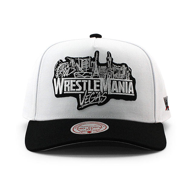 レッスルマニア42モデル ミッチェル&ネス WWE キャップ WRESTLEMANIA 42 VEGAS PRO PINCH SNAPBACK CAP WHITE