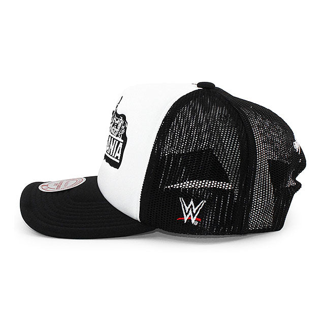 レッスルマニア42モデル ミッチェル&ネス WWE メッシュキャップ WRESTLEMANIA 42 VEGAS TRUCKER MESH CAP WHITE