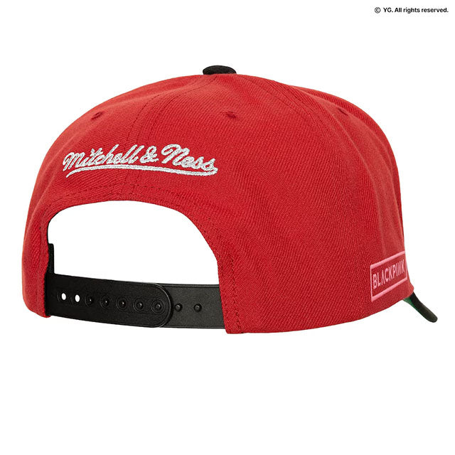 ミッチェル&ネス×ブラックピンク 海外取寄 シカゴ ブルズ PRO CROWN SNAPBACK CAP RED-BLACK LIMITED EDITION