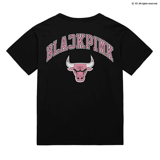 ミッチェル&ネス×ブラックピンク 海外取寄 シカゴ ブルズ T-SHIRT BLACK LIMITED EDITION