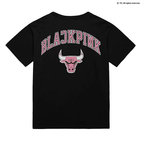 ミッチェル&ネス×ブラックピンク 海外取寄 シカゴ ブルズ T-SHIRT BLACK LIMITED EDITION