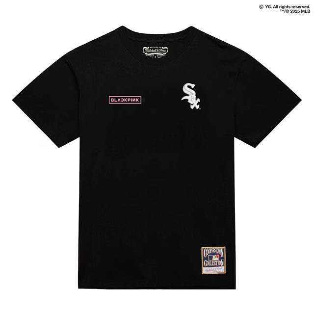ミッチェル&ネス×ブラックピンク 海外取寄 シカゴ ホワイトソックス T-SHIRT BLACK LIMITED EDITION