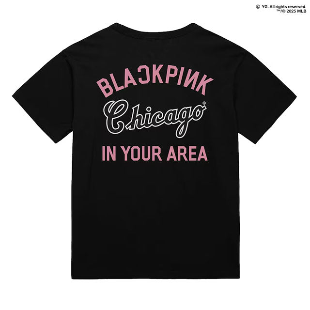 ミッチェル&ネス×ブラックピンク 海外取寄 シカゴ ホワイトソックス T-SHIRT BLACK LIMITED EDITION