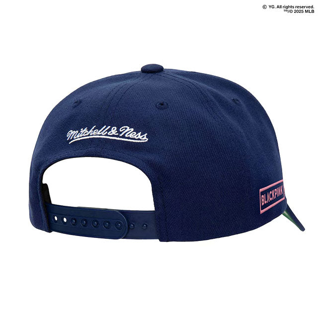 ミッチェル&ネス×ブラックピンク 海外取寄 シカゴ カブス PRO CROWN SNAPBACK CAP NAVY