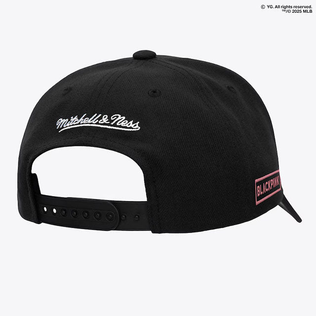 ミッチェル&ネス×ブラックピンク 海外取寄 ロサンゼルス ドジャース PRO CROWN SNAPBACK CAP BLACK