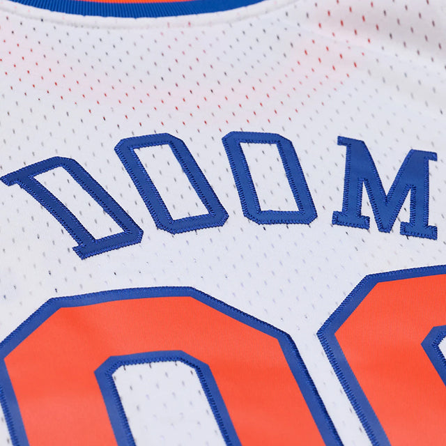 MF DOOMコラボ 海外取寄 ミッチェルアンドネス ユニフォームジャージー ニューヨーク ニックス A NEW YORK STORY FASHION JERSEY WHITE