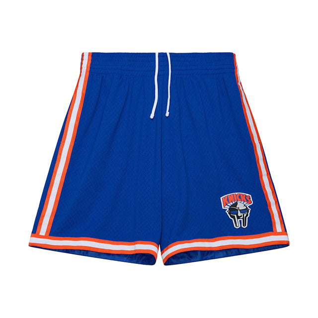 MF DOOMコラボ 海外取寄 ミッチェルアンドネス ショーツ ニューヨーク ニックス A NEW YORK STORY FASHION SHORTS ROYAL BLUE