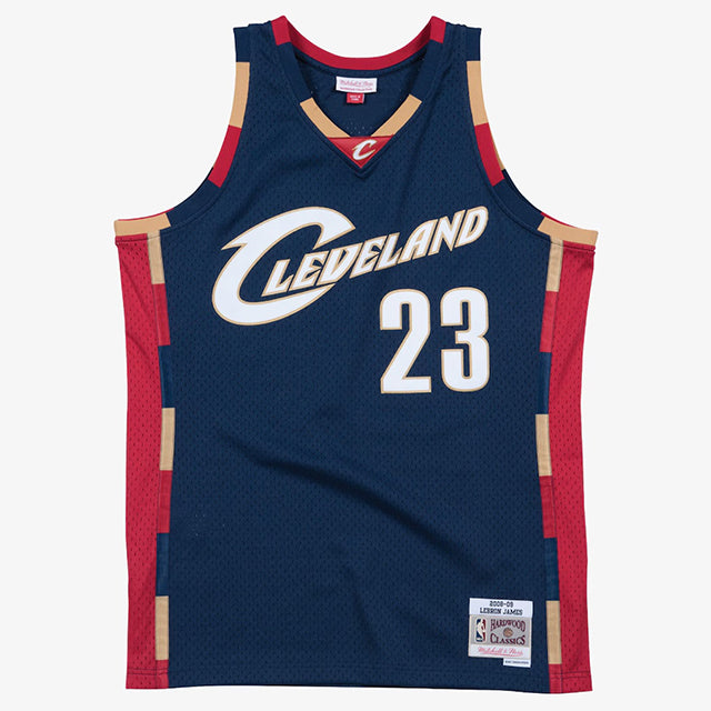 レブロン ジェームズモデル ミッチェルアンドネス ユニフォームジャージー クリーブランド キャバリアーズ 2008-09 HARDWOOD CLASSIC SWINGMAN JERSEY NAVY