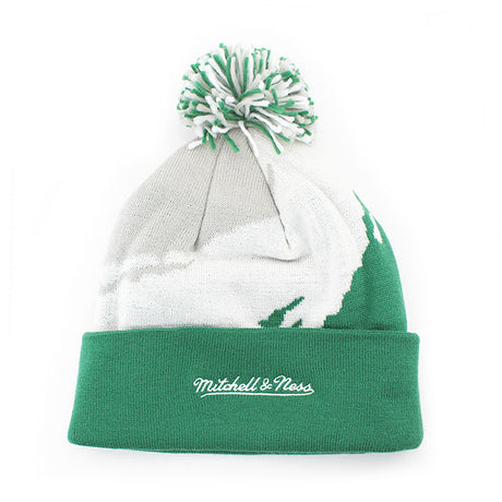 ミッチェル＆ネス ニットキャップ ビーニー ボストン セルティックス PAINTBRUSH POM KNIT BEANIE CAP BOSTON CELTICS