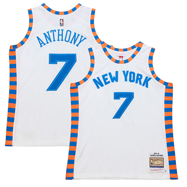 カーメロ アンソニーモデル ミッチェルアンドネス ユニフォームジャージー ニューヨーク ニックス 2015-16 HARDWOOD CLASSIC AUTHENTIC JERSEY WHITE