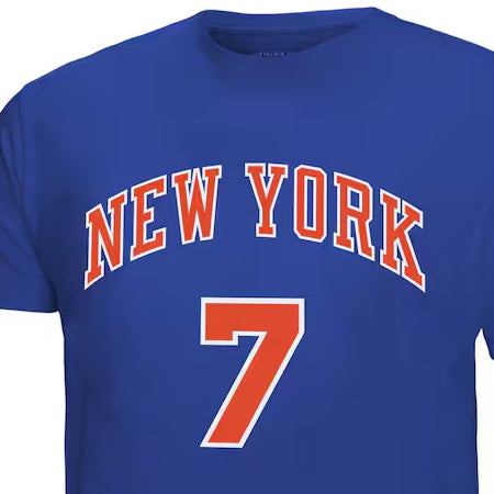 カーメロ アンソニーモデル 海外取寄 ミッチェルアンドネス Tシャツ ニューヨーク ニックス HARDWOOD CLASSIC RETRO NAME&NUMBER T-SHIRT ROYAL BLUE