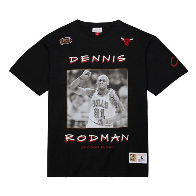 ミッチェル&ネス Tシャツ デニス ロッドマン モデル 海外取寄 HEAVYWEIGHT PREMIUM PLAYER T-SHIRT BLACK