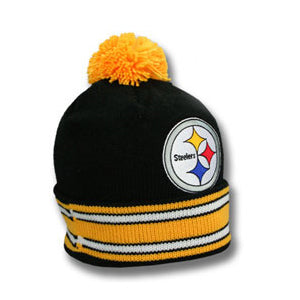ミッチェル&ネス ピッツバーグ スティーラーズ ニット帽 ビーニー NFL XL-LOGO BEANIE BLACK