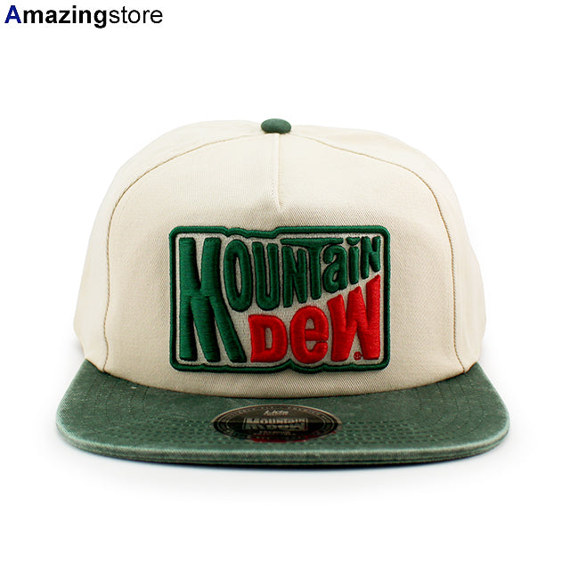 マウンテンデュー スナップバック RETRO GOLFER SNAPBACK CAP CREAM GREEN