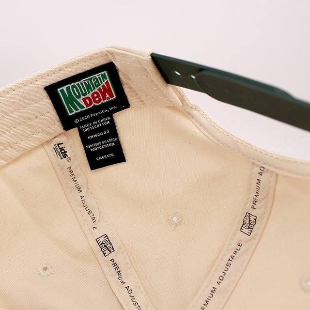 マウンテンデュー スナップバック RETRO GOLFER SNAPBACK CAP CREAM GREEN
