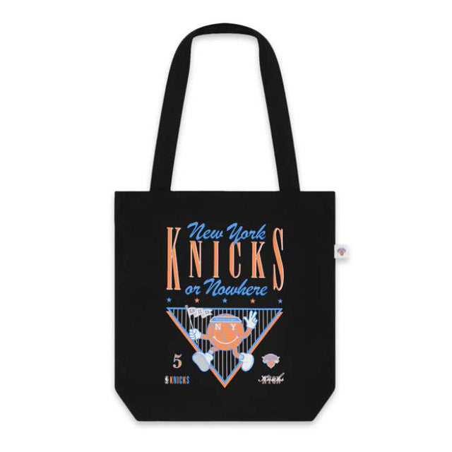 海外取寄 NEW YORK OR NOWHEREコラボ トートバッグ ニューヨーク ニックス NYON SIXTH TOTE BAG BLACK