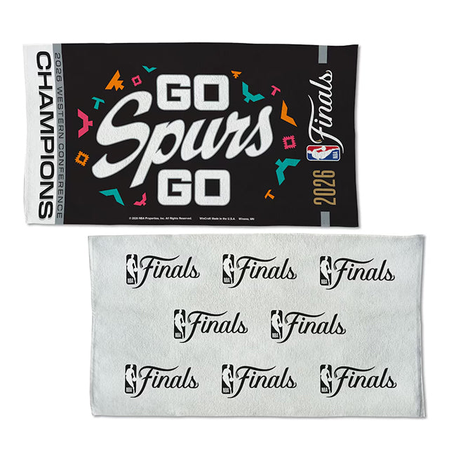 海外取寄 サンアントニオ スパーズ 記念タオル WINCRAFT 2026 NBA WESTERN CONFERENCE CHAMPIONS LOCKER ROOM TOWEL