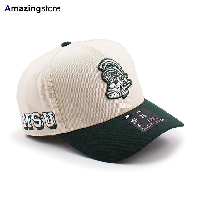 ナイキ キャップ ミシガンステイト スパルタンズ NCAA RISE CAP ADJUSTABLE SNAPBACK CREAM