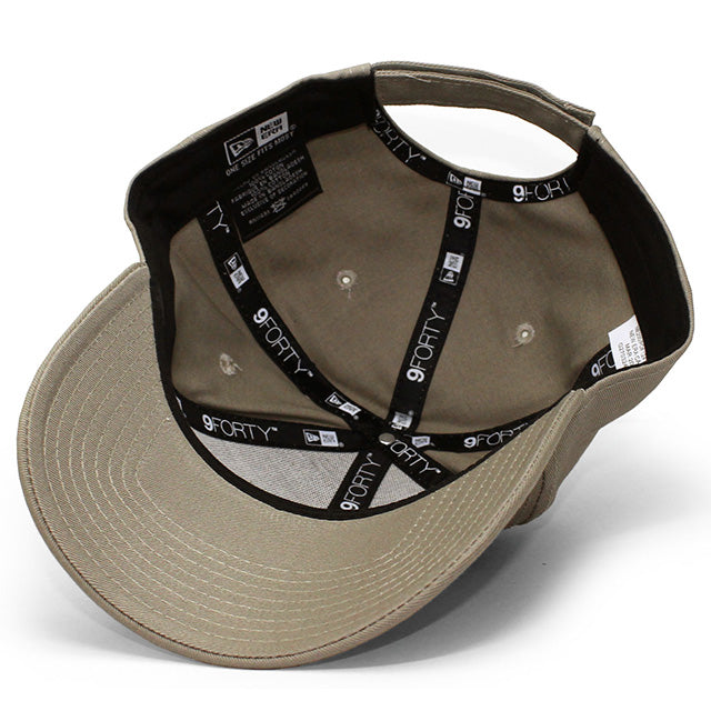 ニューエラ キャップ 9FORTY ストラップバック BLANK BASIC ADJUSTABLE STRAPBACK CAP KHAKI NEW ERA