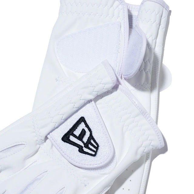 二色展開 ニューエラ ゴルフ グローブ 両手用 ホワイト ブラック