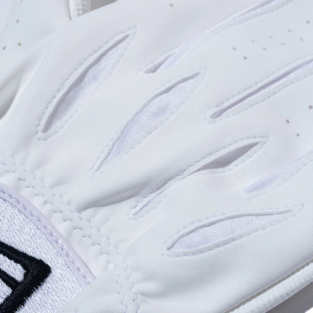 二色展開 ニューエラ ゴルフ グローブ 両手用 ホワイト ブラック