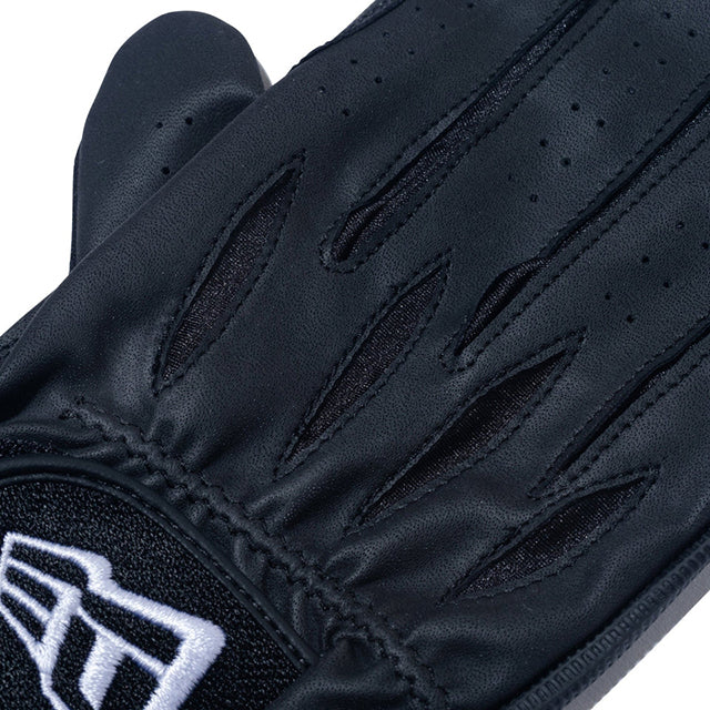 二色展開 ニューエラ ゴルフ グローブ 両手用 ホワイト ブラック