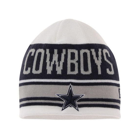 ニューエラ ニットキャップ ビーニー ダラス カウボーイズ NFL SNOW-TOP SKULLIE BEANIE KNIT BEANIE WHITE