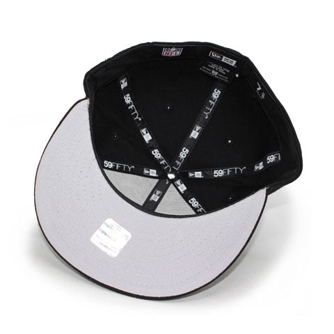 ニューエラ キャップ 59FIFTY ロサンゼルス ラムズ NFL SCRIPT FITTED CAP BLACK WHITE NEW ERA LOS ANGELES RAMS