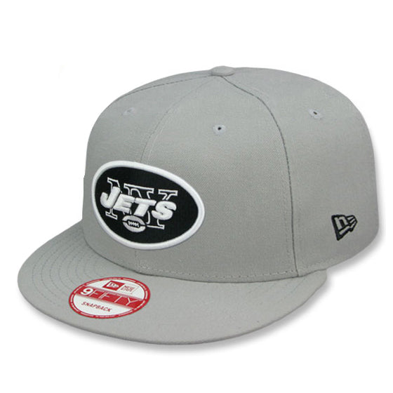 ニューエラ 9FIFTY ニューヨーク ジェッツ TEAM-BASIC SNAPBACK CAP GREY-BLK