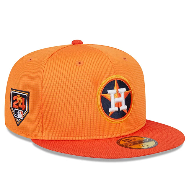 ニューエラ キャップ 海外取寄  59FIFTY ヒューストン アストロズ 2024 MLB SPRING TRANING FITTED CAP ORANGE