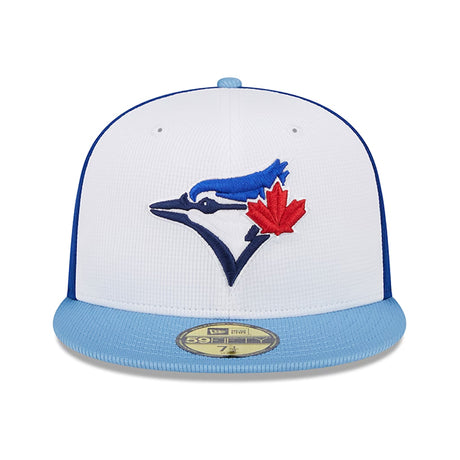 ニューエラ キャップ 海外取寄  59FIFTY トロント ブルージェイズ 2024 MLB SPRING TRANING FITTED CAP WHITE POWDER BLUE