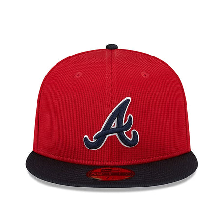 ニューエラ キャップ 海外取寄  59FIFTY アトランタ ブレーブス 2024 MLB SPRING TRANING FITTED CAP RED NAVY