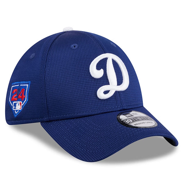 ニューエラ キャップ 39THIRTY ロサンゼルス ドジャース 2024 MLB SPRING TRANING FLEX FIT CAP ROYAL BLUE
