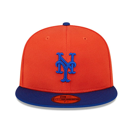ニューエラ キャップ 海外取寄  59FIFTY ニューヨーク メッツ 2024 MLB SPRING TRANING FITTED CAP ORANGE ROYAL BLUE