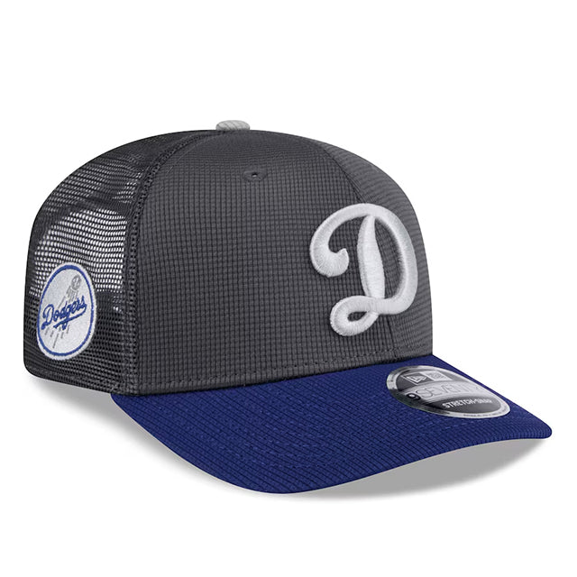 ニューエラ キャップ 9SEVENTY ストレッチ スナップバック ロサンゼルス ドジャース MLB 2025 MLB BATTING PRACTICE BP STRETCH MESH SNAPBACK CAP GREY-ROYAL BLUE