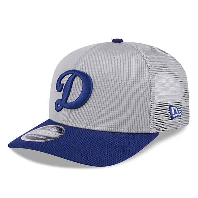 ニューエラ キャップ 9SEVENTY ストレッチ スナップバック ロサンゼルス ドジャース MLB 2025 MLB BATTING PRACTICE BP STRETCH MESH SNAPBACK CAP GREY-ROYAL BLUE
