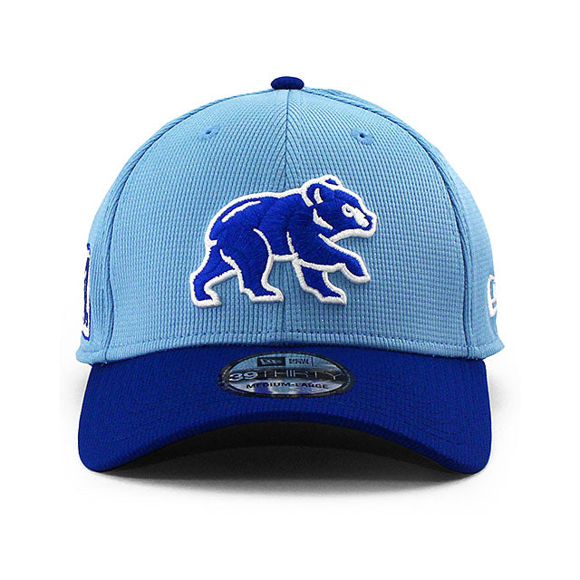 ニューエラ キャップ 39THIRTY シカゴ カブス 2025 MLB SPRING TRAINING BP FLEX FIT CAP LT BLUE