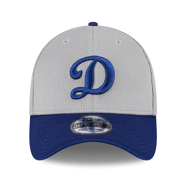 ニューエラ キャップ 39THIRTY ロサンゼルス ドジャース 2025 MLB BATTING PRACTICE BP FLEX FIT CAP GRAY