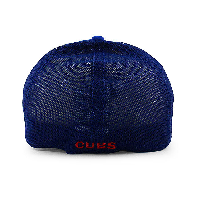 ニューエラ キャップ 39THIRTY シカゴ カブス MLB BATTING PRACTICE TRUCKER MESH BP FLEX FIT CAP BLUE