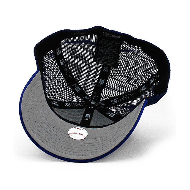 ニューエラ キャップ 39THIRTY シカゴ カブス MLB BATTING PRACTICE TRUCKER MESH BP FLEX FIT CAP BLUE