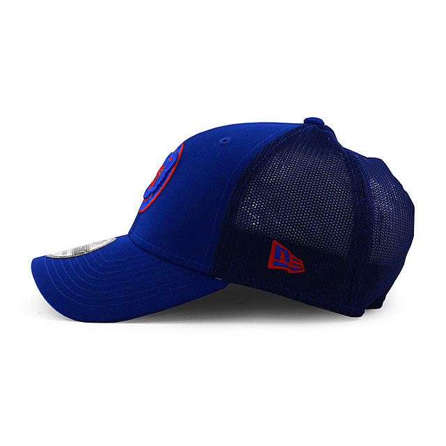 ニューエラ キャップ 39THIRTY シカゴ カブス MLB BATTING PRACTICE TRUCKER MESH BP FLEX FIT CAP BLUE