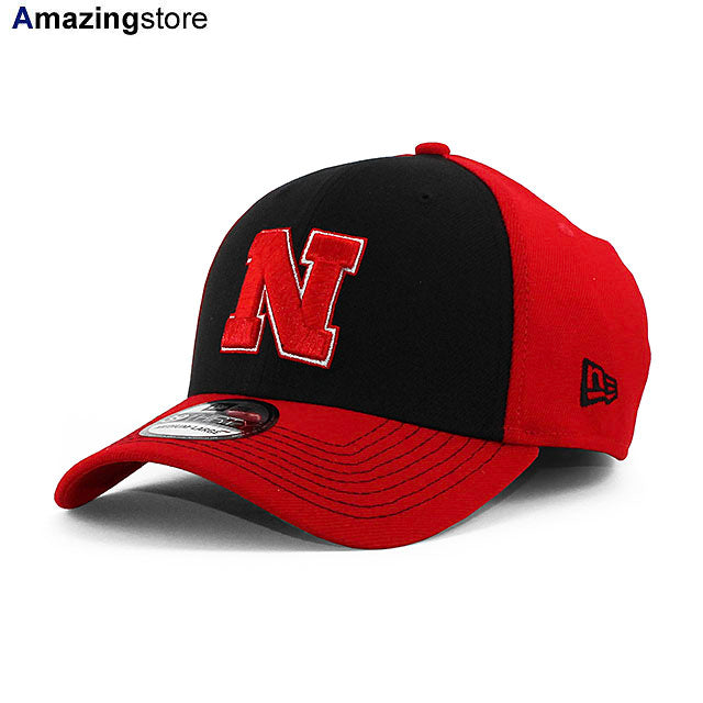 ニューエラ キャップ 39THIRTY ネブラスカ コーンハスカーズ NCAA TEAM CLASSIC FLEX FIT CAP BLACK