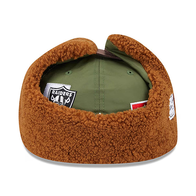 海外取寄 ニューエラ キャップ 59FIFTY ラスベガス レイダース ALPHA INDUSTRIES DOGEAR FITTED CAP OLIVE